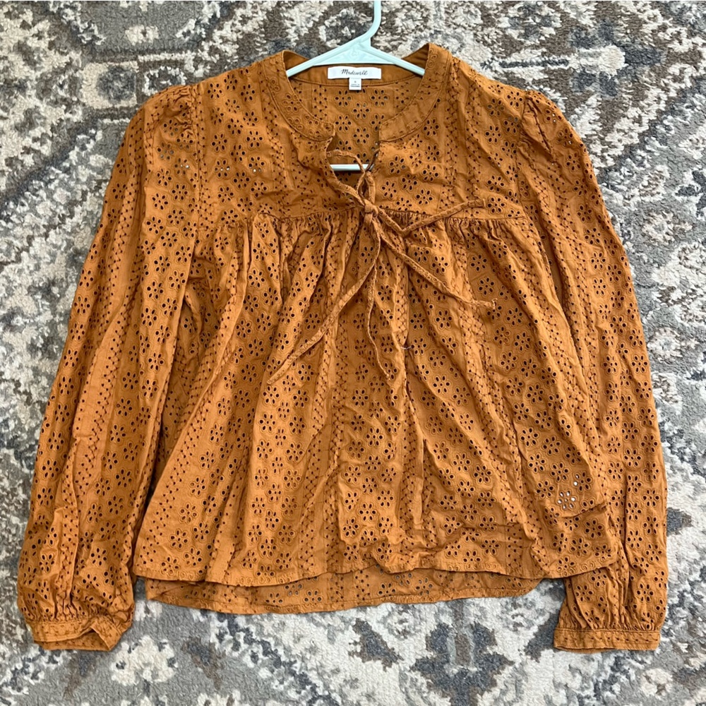 Madewell Eyelet Top, S